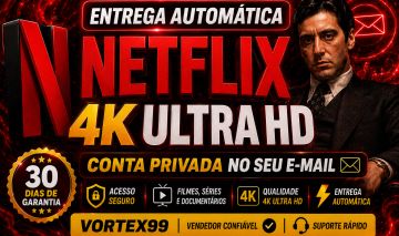 NETFLIX PREMIUM 4K- TELA PRIVADA NO SEU EMAIL 30 DIAS | ENTREGA AUTOMÁTICA