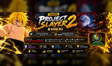 CONTA PROJECT SLAYER 2 LEVEL MÁXIMO + VIP + ITENS RAROS + FULL ACESSO!