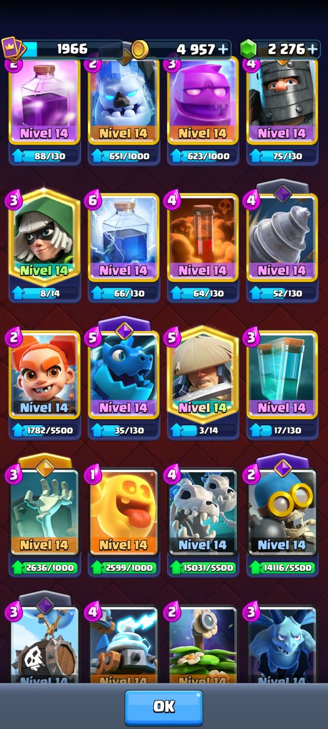 CONTA CLASH ROYALE | 13.000 TROFÉUS | 21 CARTAS NÍVEL 16 | 25 EVOS |
