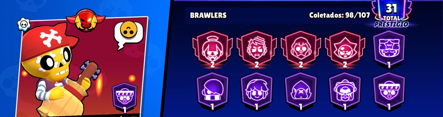 CONTA BRAWL STARS 52.920 TROFÉUS