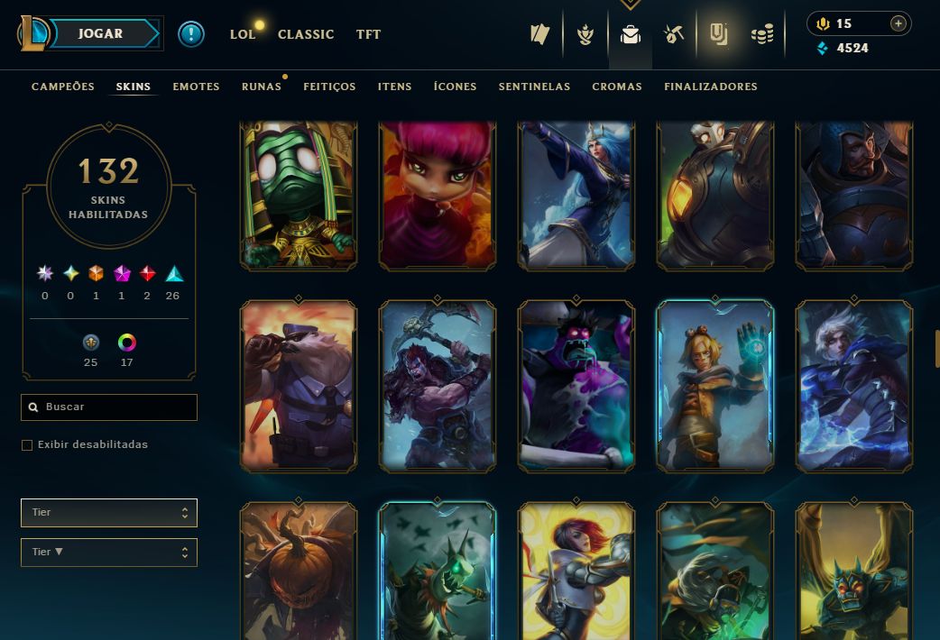 CONTA UNRANKED - 132 SKIN - FULL CHAMP + PREÇO BAIXISSIMO! - 100% SEGURA!