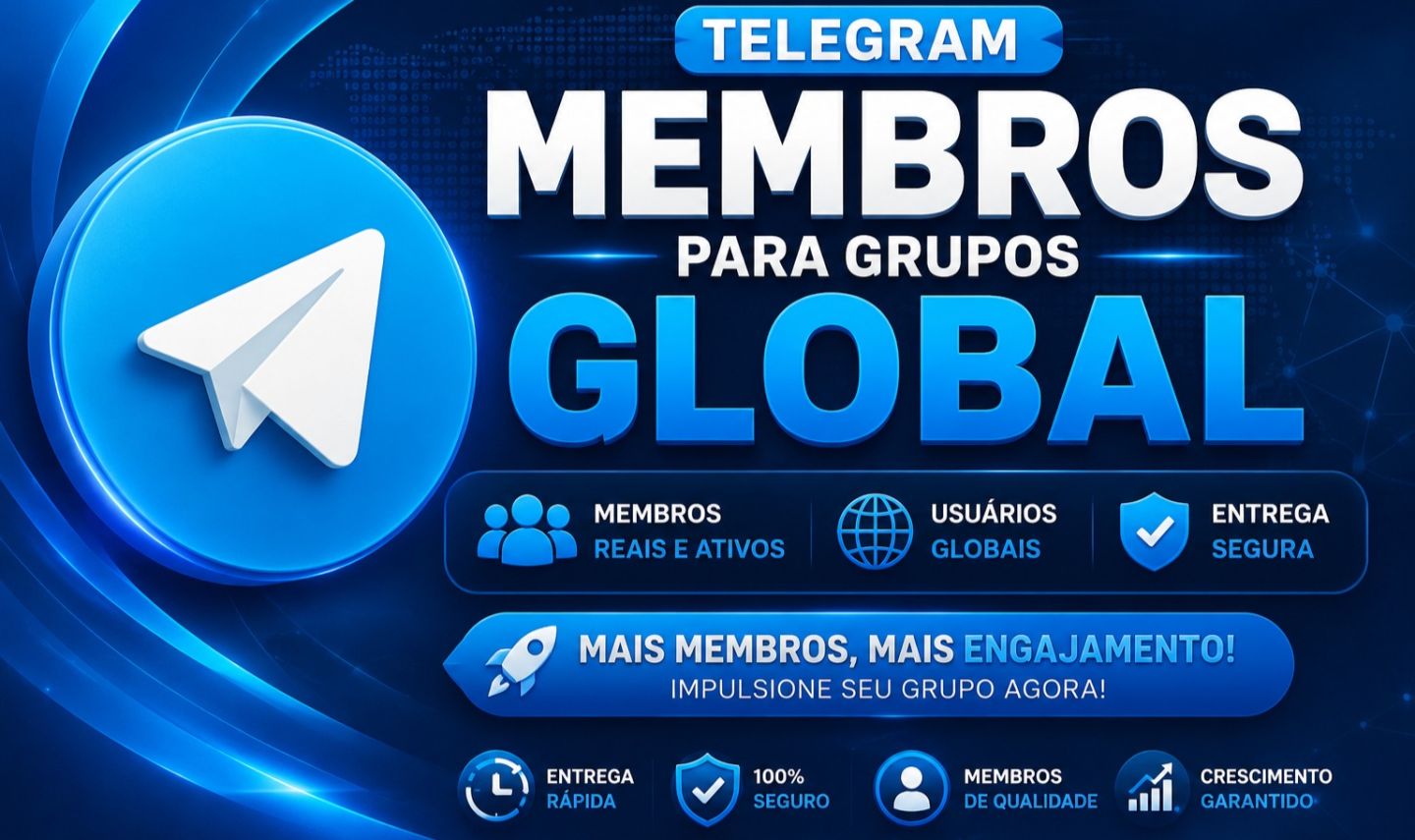 MENOR PREÇO DO SITE | Membros para Grupos Telegram Usuários Mundiais