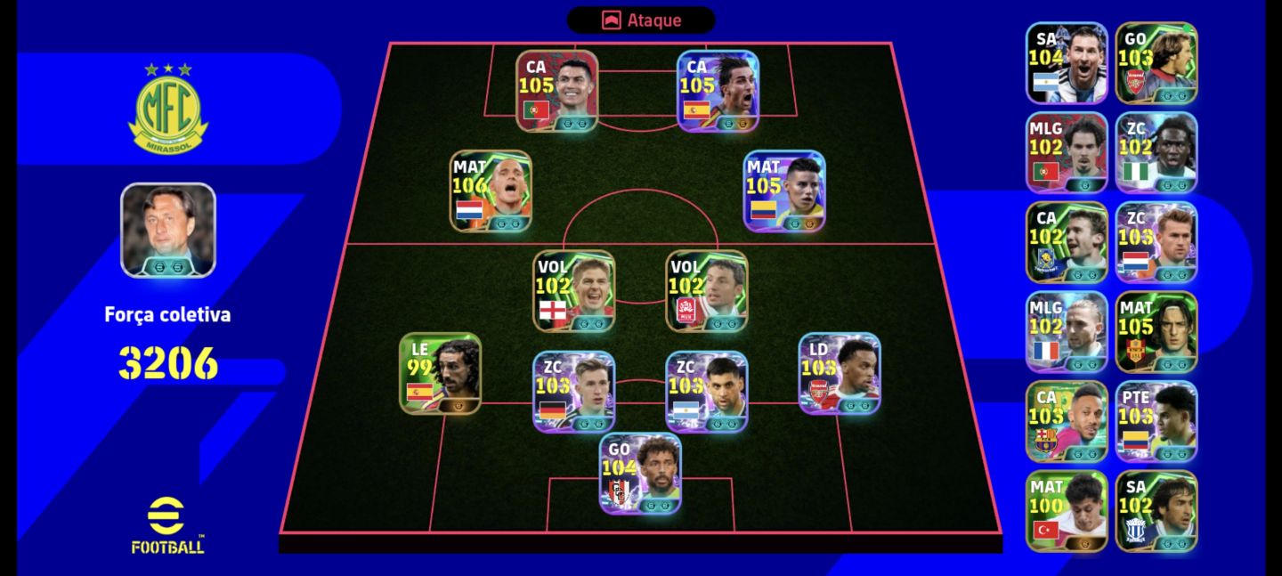CONTAS COM ÉPICOS PAGOS NO EFOOTBALL MOBILE