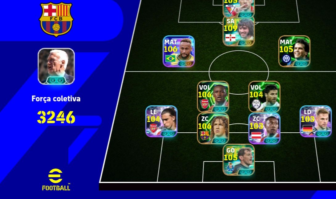 Conta de efootball 3246 de força completa