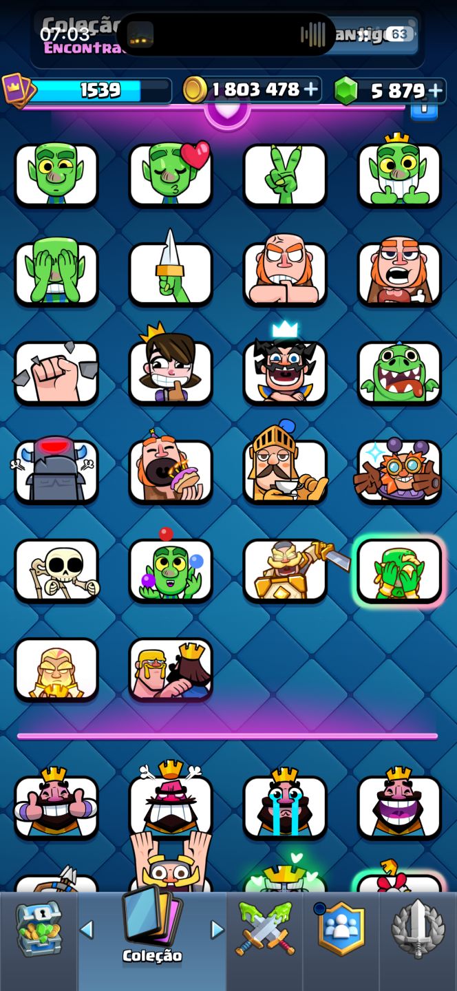 Conta Clash Royale UPADA 13.5k+ 4 decks full, aceito propostas