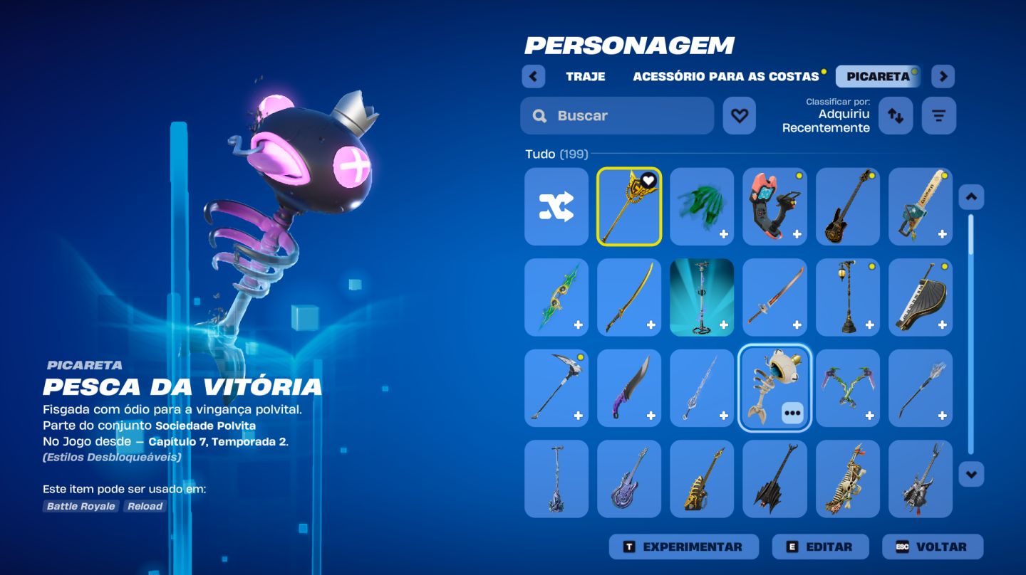 CONTA FORTNITE RARÍSSIMA | WILDCAT + MACHADO LEVIATÃ | OG CAPÍTULO 1