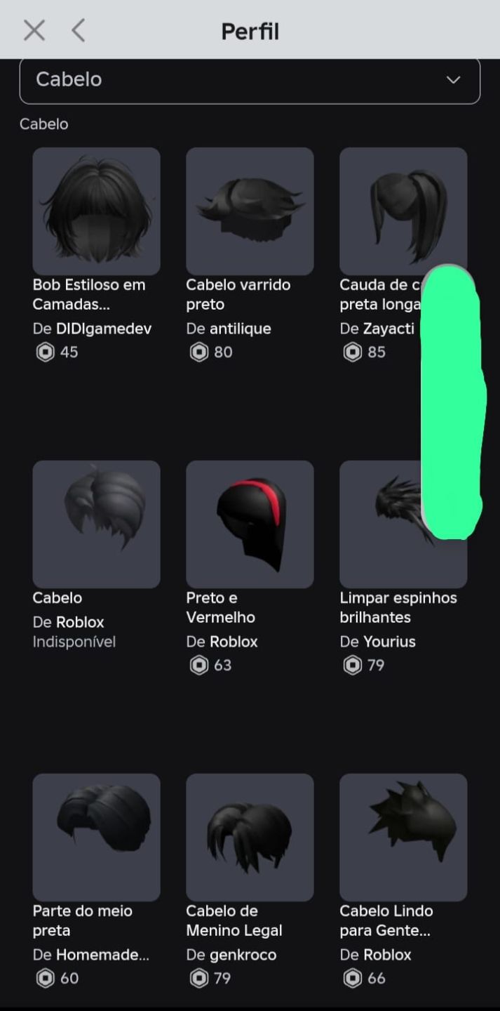 Conta de roblox para (mais de 5k de robux gastos)