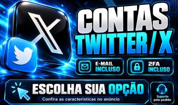 Contas X / Twitter | E-mail + 2FA | Confira as Opções