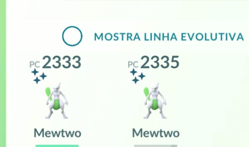 2 mewtwo shiny + 1 mewtwo 100% - Conta avançada Pokemon Go