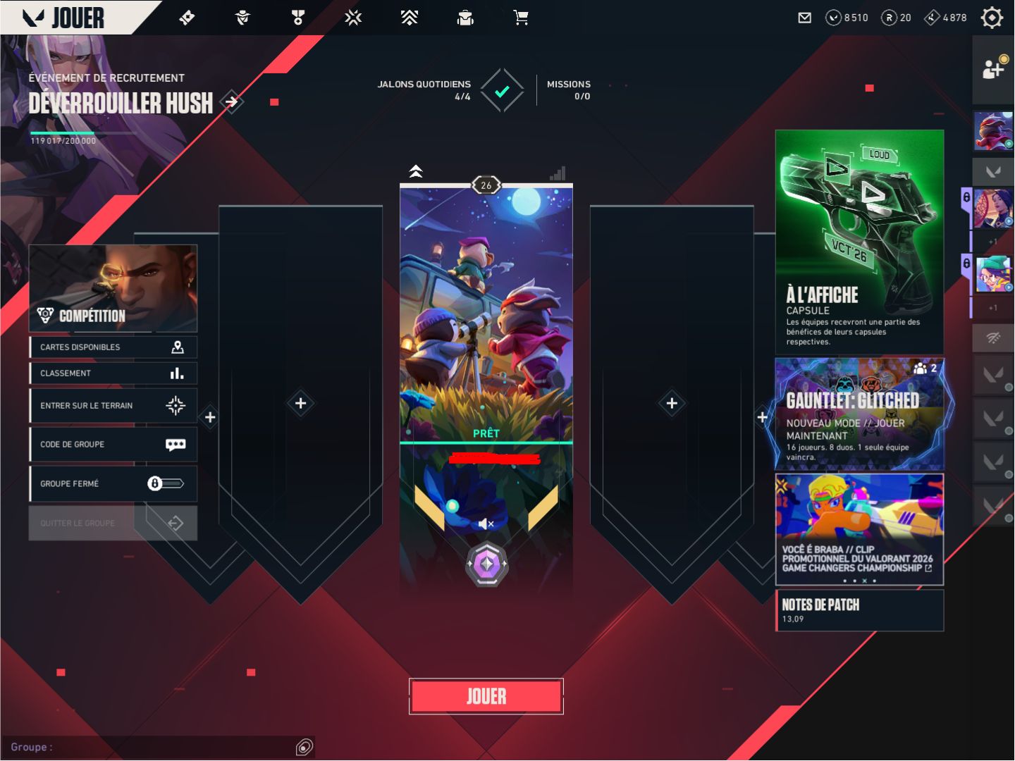 CONTA SMURF VALORANT LV26 DIAMANTE 3 COM 800 REAIS GASTOS ( TRACKER AZUL )