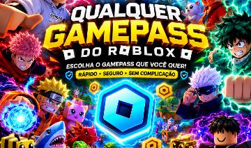 GAMEPASS ROBLOX! QUALQUER JOGO DO ROBLOX!!!