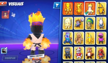 Conta Gemada com Soco e Rasteira level max!! Stumble Guys