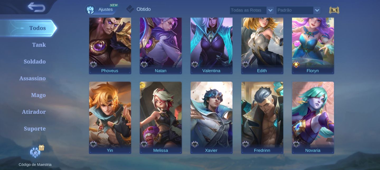 CONTA MLBB FA | 78 SKINS | NATALIA COLLECTOR | TIGREAL LIGHTBORN | 63 HERÓIS