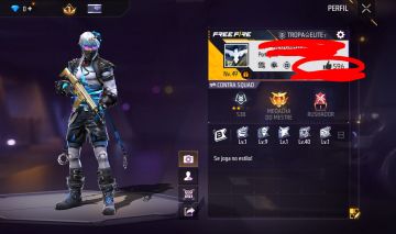 Conta free fire Lv49 com itens e 1 passe