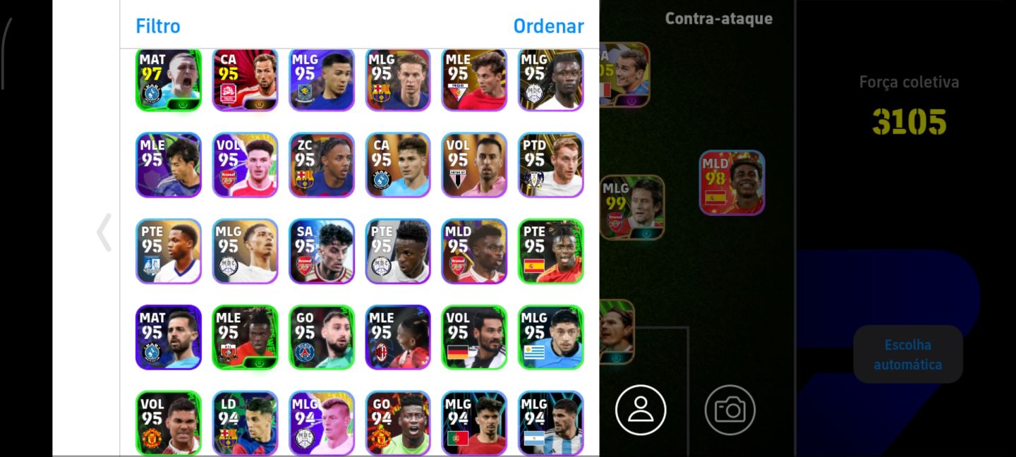 Conta Efootball Mobile 26 | Força 3105 | Epicos, Showtimes e Bigtime