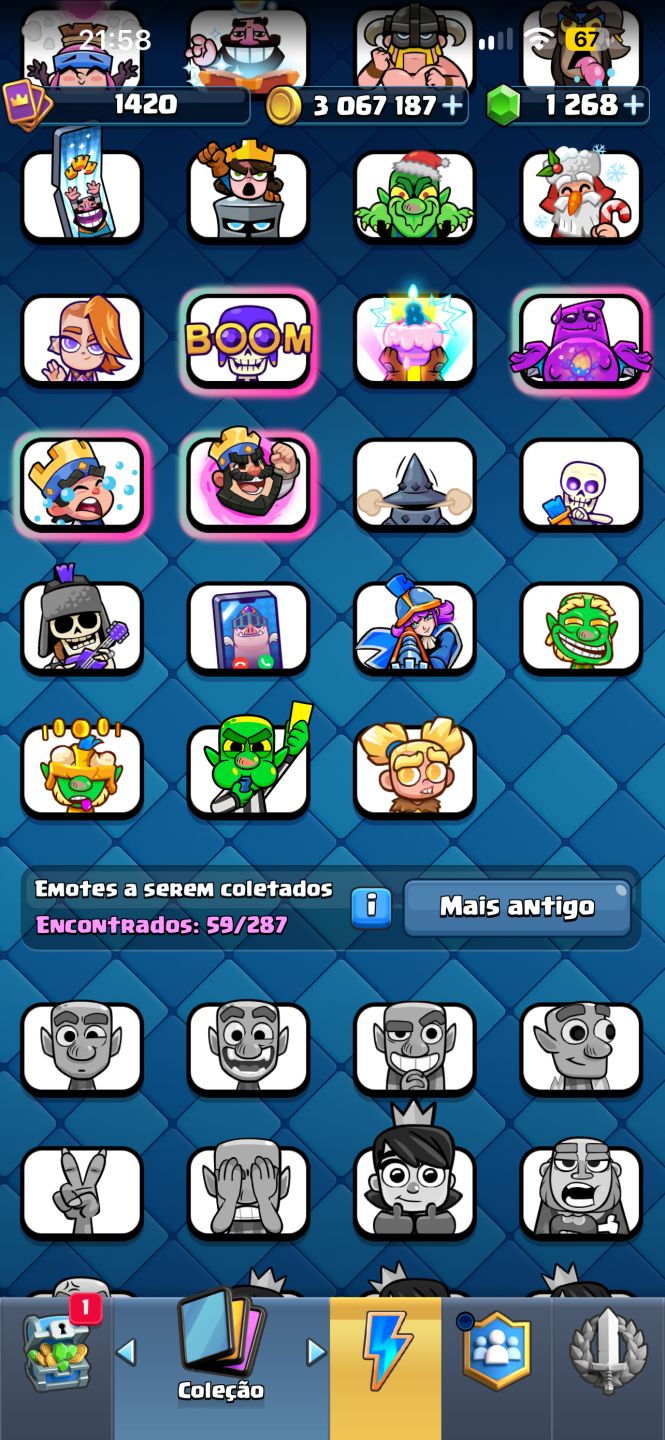 Conta de clash 13.800K