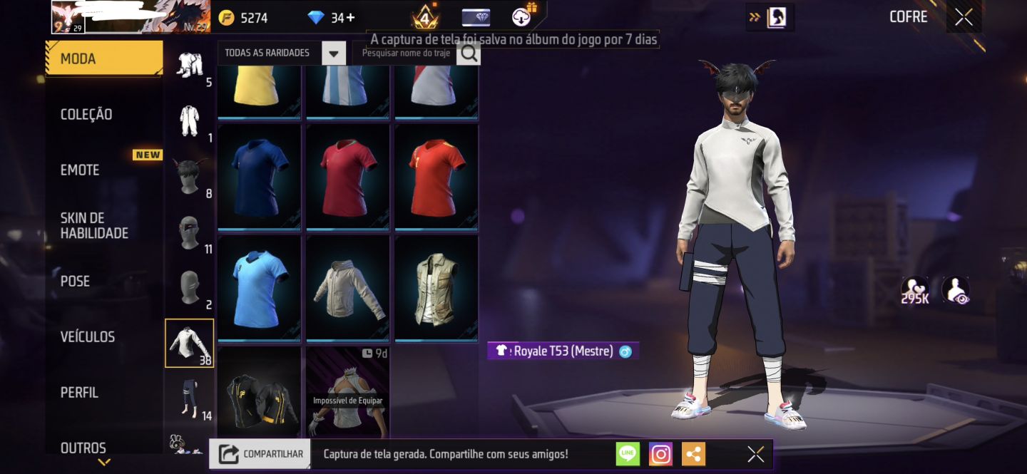 Conta Free Fire para iniciante exigente | Coleção de Skins, Armas e Itens raros