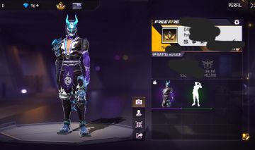 CONTA FF + SAMURAI GÉLIDO + 96 DIAMANTES + MOCHILA + EMOTE (SEU EMAIL)