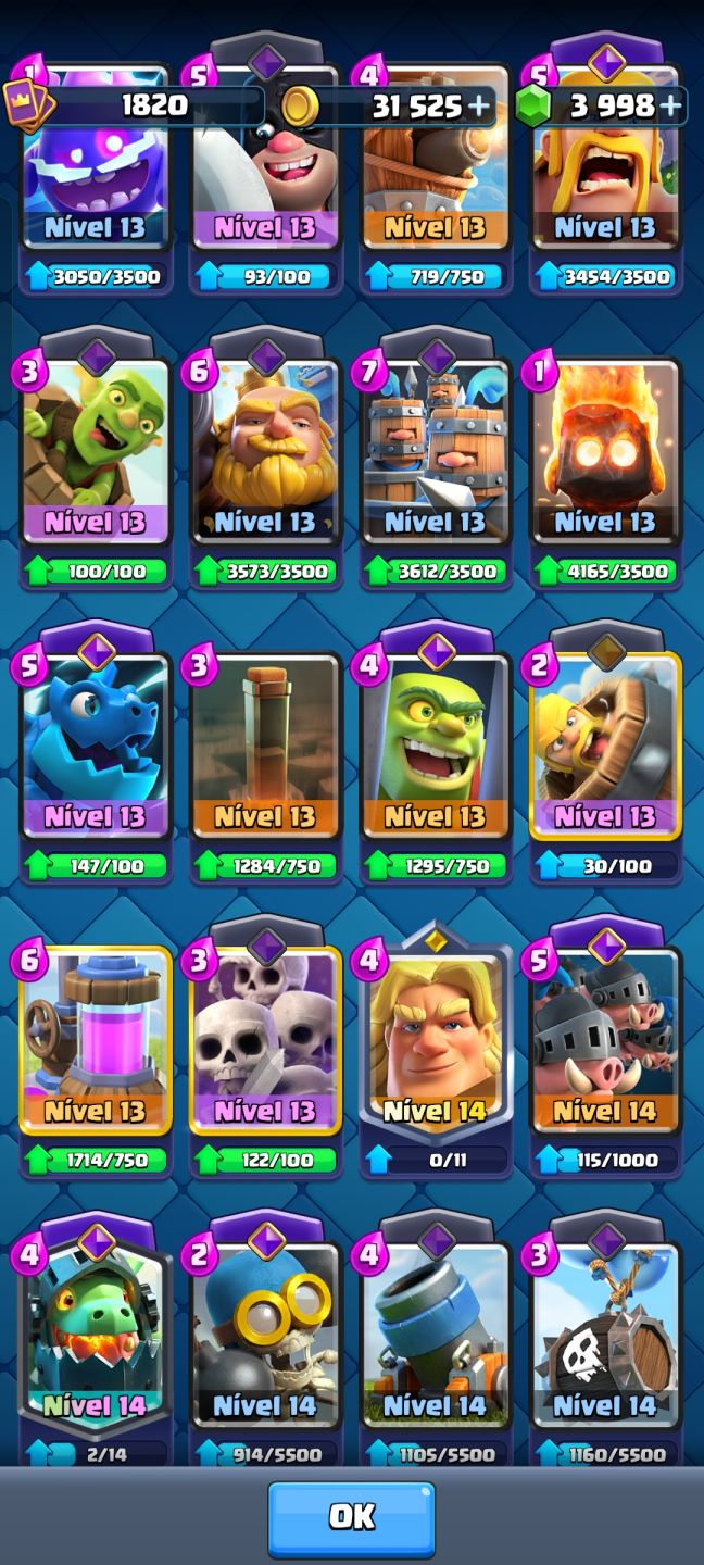 Conta Clash Royale!!!