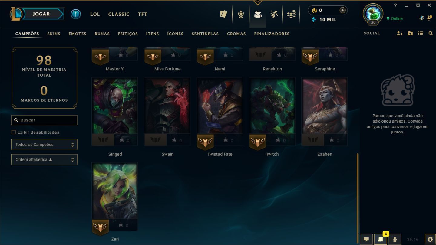 CONTA SMURF DE LOL LEVEL 30 | HANDLEVEL | FULL ACESSO