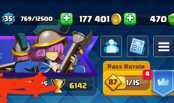 Conta Clash 6142 troféus, Lvl 35, emite marretada do thor, e outros