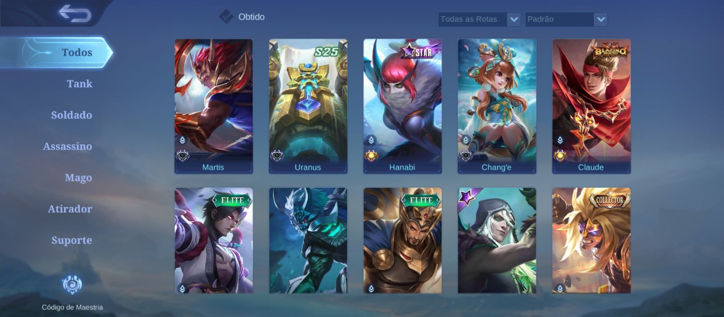 Conta boa mobile legends. Diversas skins . Conta antiga . Muito boa