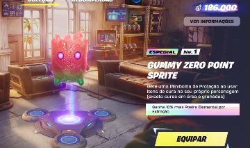 Fortnite Elementais / Sprites - Normal, Gold, Gummy e Zero Point Gummy!!!!