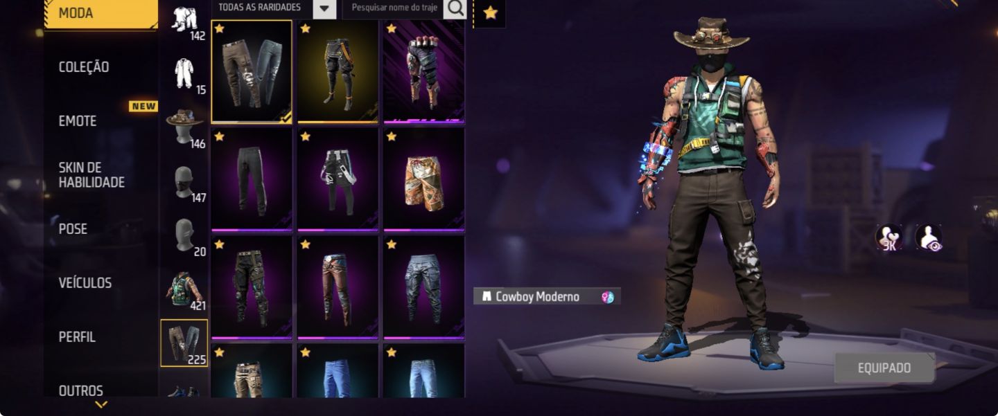 CONTA DE FREE FIRE | SUPER GEMADA | PASSES ANTIGOS E RAROS | PREÇO ÚNICO!
