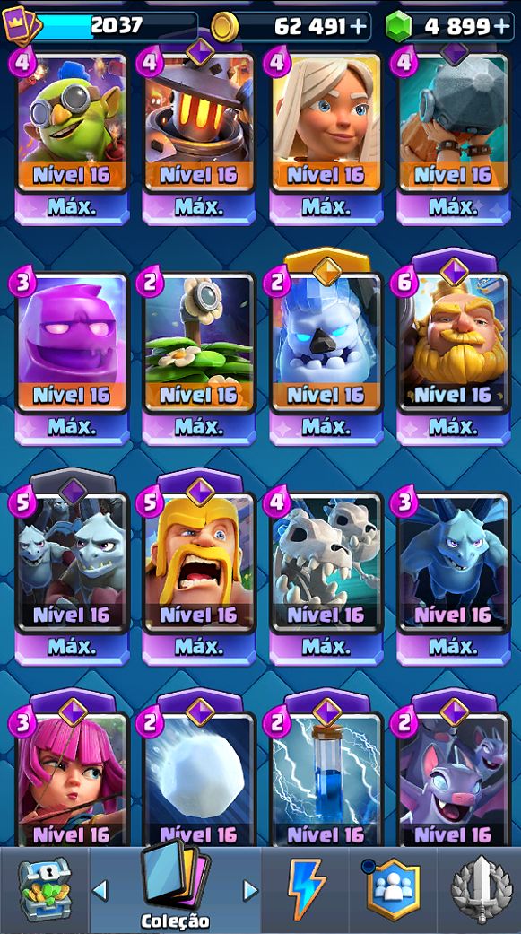 Conta de Clash Royale