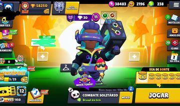 Conta de Brawl Stars com 58k de trofeus