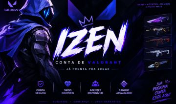 CONTA VALORANT PRAS RANKED COM SKIN (NEW BUNDLE)!!
