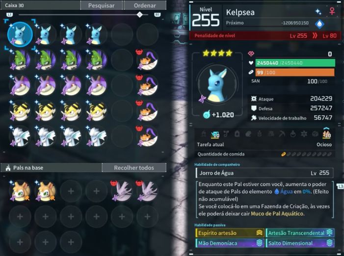 Pals Perfeitos para FARM PalWorld lvl 255 ou 80