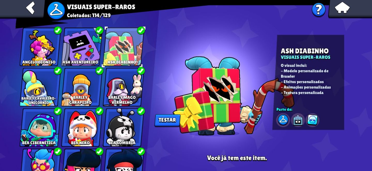 Conta Brawl stars rara