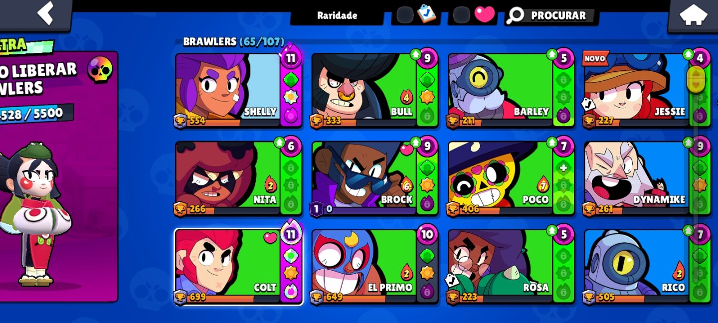 CONTA DE BRAWL STARS COM 20 K DE TROFEUS E MAIS DE 60 BRAWLERS