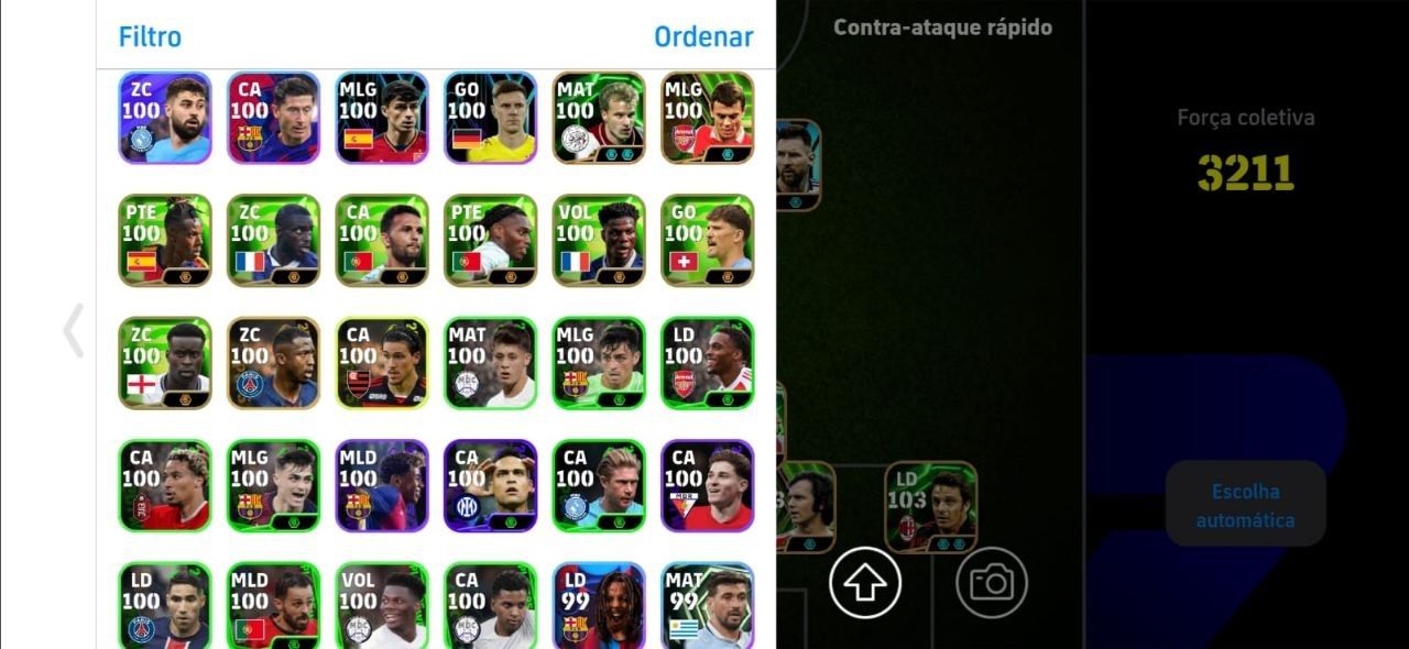 CONTA EFOOTBALL RARA! TOTTI BUGADO + ROMARIO + MESSI PRIME + RODRI BUGADAÇO E++!