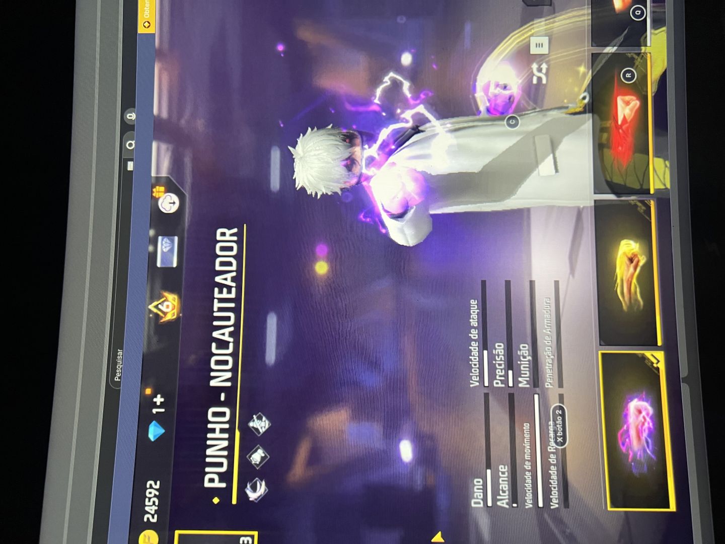 Conta de Free Fire level 63 barata pra logo