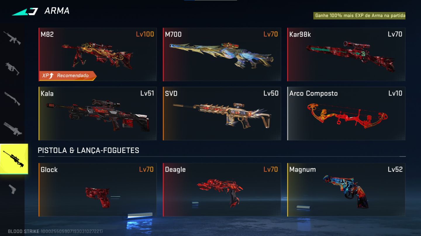 CONTA BLOOD STRIKE COM EVO, SKINS DESEJADAS E ETC