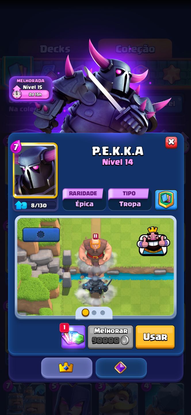 Conta de clash royale arena lendaria muito upada