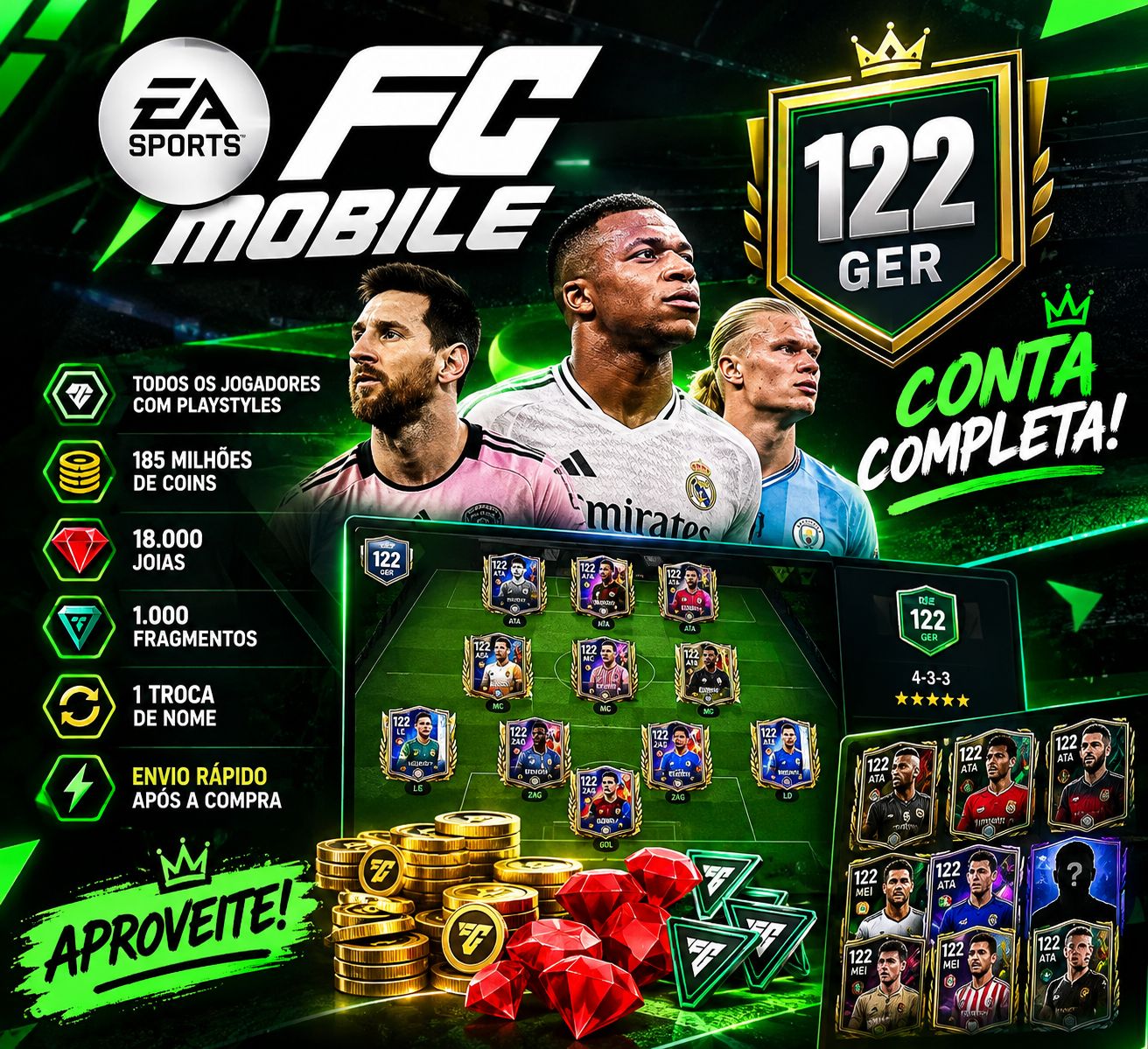 Conta De Fc Mobile Ger 122