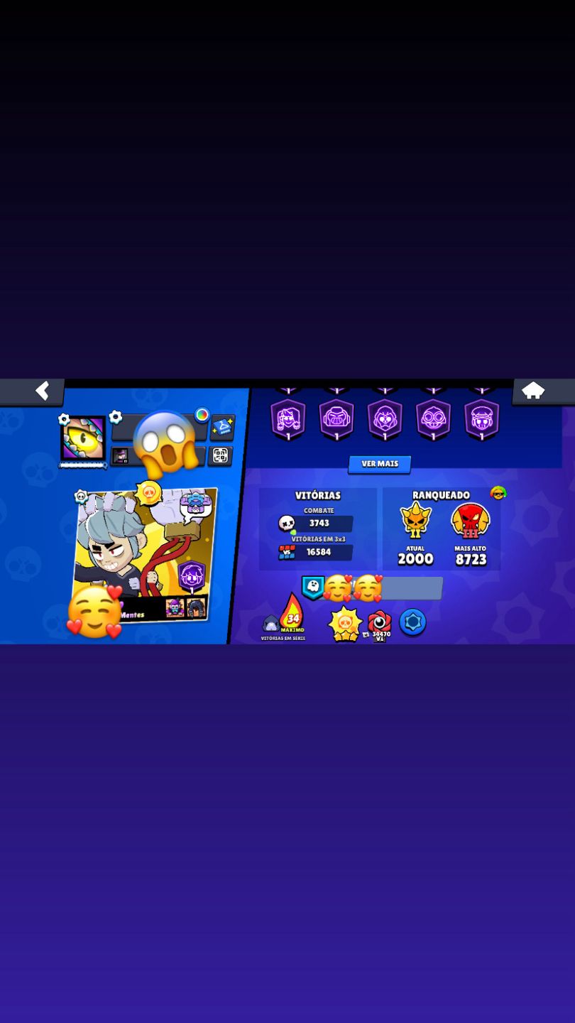 CONTA DE BRAWL STARS SUPER RARA! MUITOS BRAWLERS E SKINS!