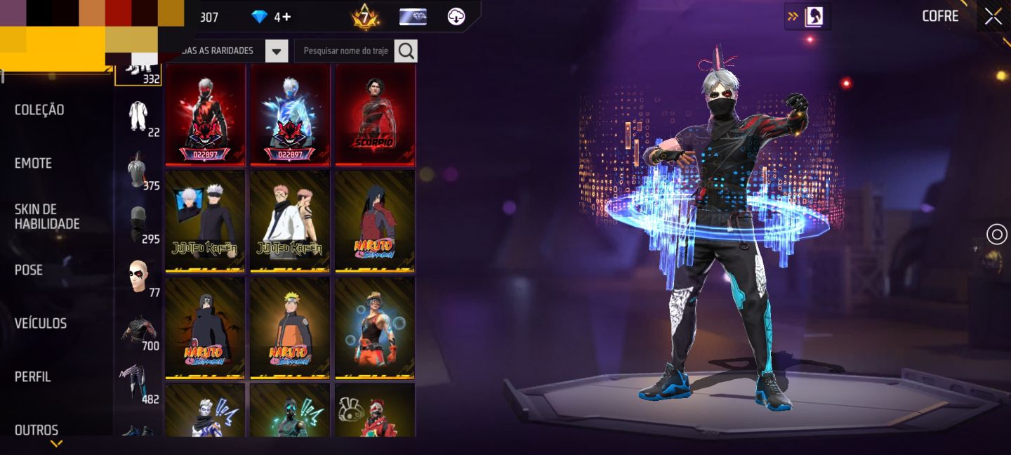 CONTA FREE FIRE (GEMADA)