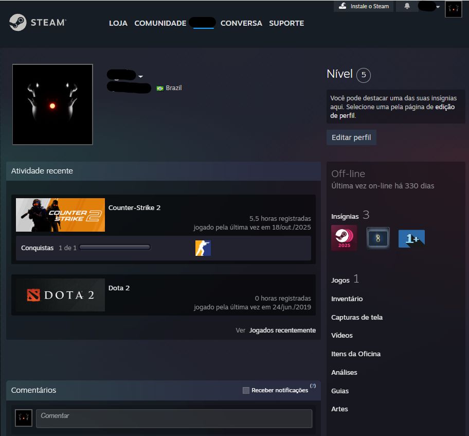 CONTA ANTIGA CS2 PRIME - 3 MEDALHAS (PREMIER DISPONIVEL) - 100% SEGURO!