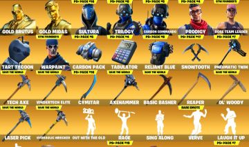 Conta de Fortnite com OG STW Deluxe Edition raio 134 e lv 310