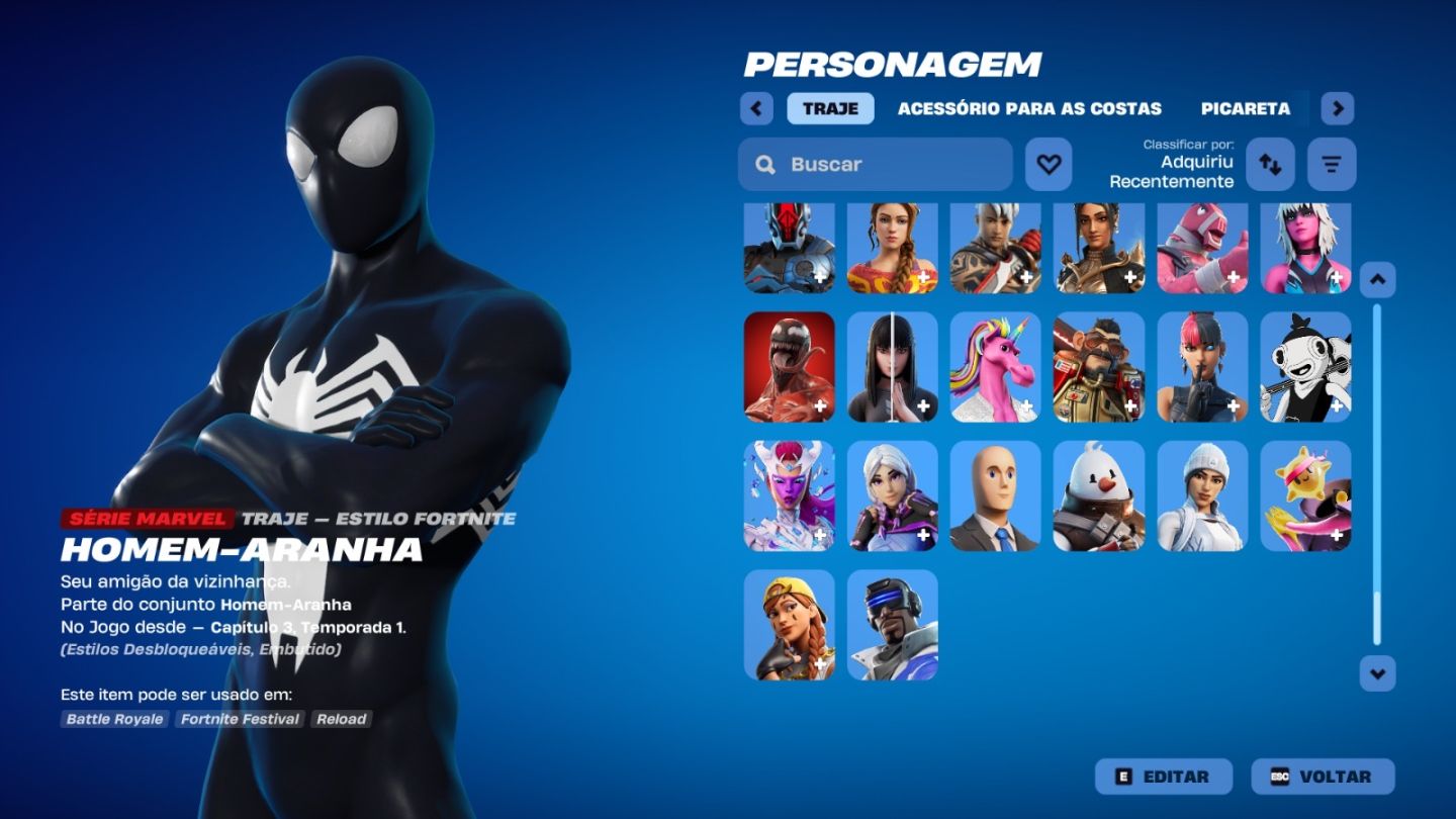 CONTA DE FORTNITE COM 228 SKINS | Billy | MENOR PREÇO!