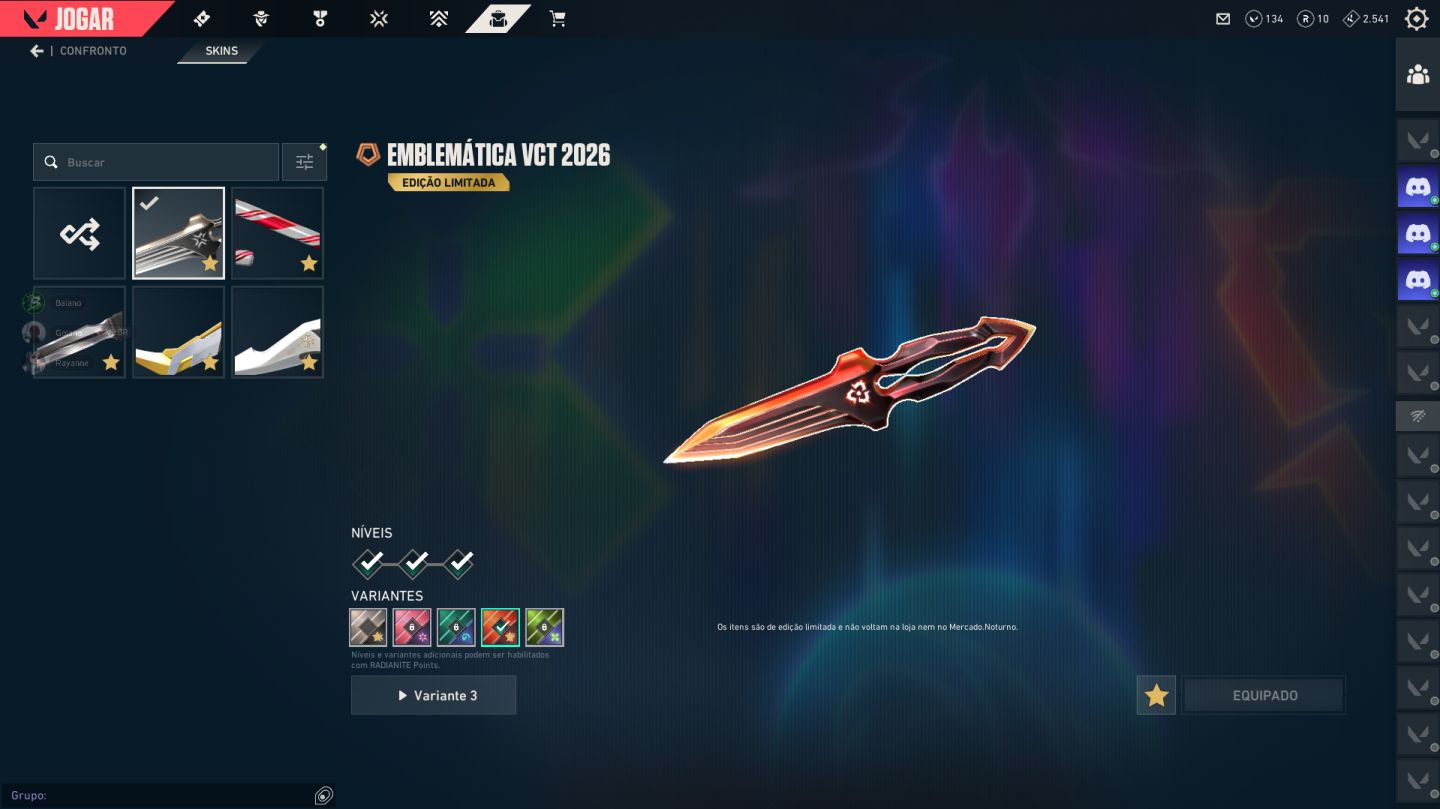 CONTA DE VALORANT BETA FECHADO | FACA VCT 26 | 24 SKINS DE ARMAS + 5 FACAS!