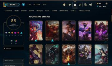 Conta LoL Platina I | 88 Skins (4 Lendárias) | 52 Mil EA p/ Campeões