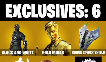 47 skins + Rogue Spider Knight + Gold Midas + Erisa + Deadpool + Verve +