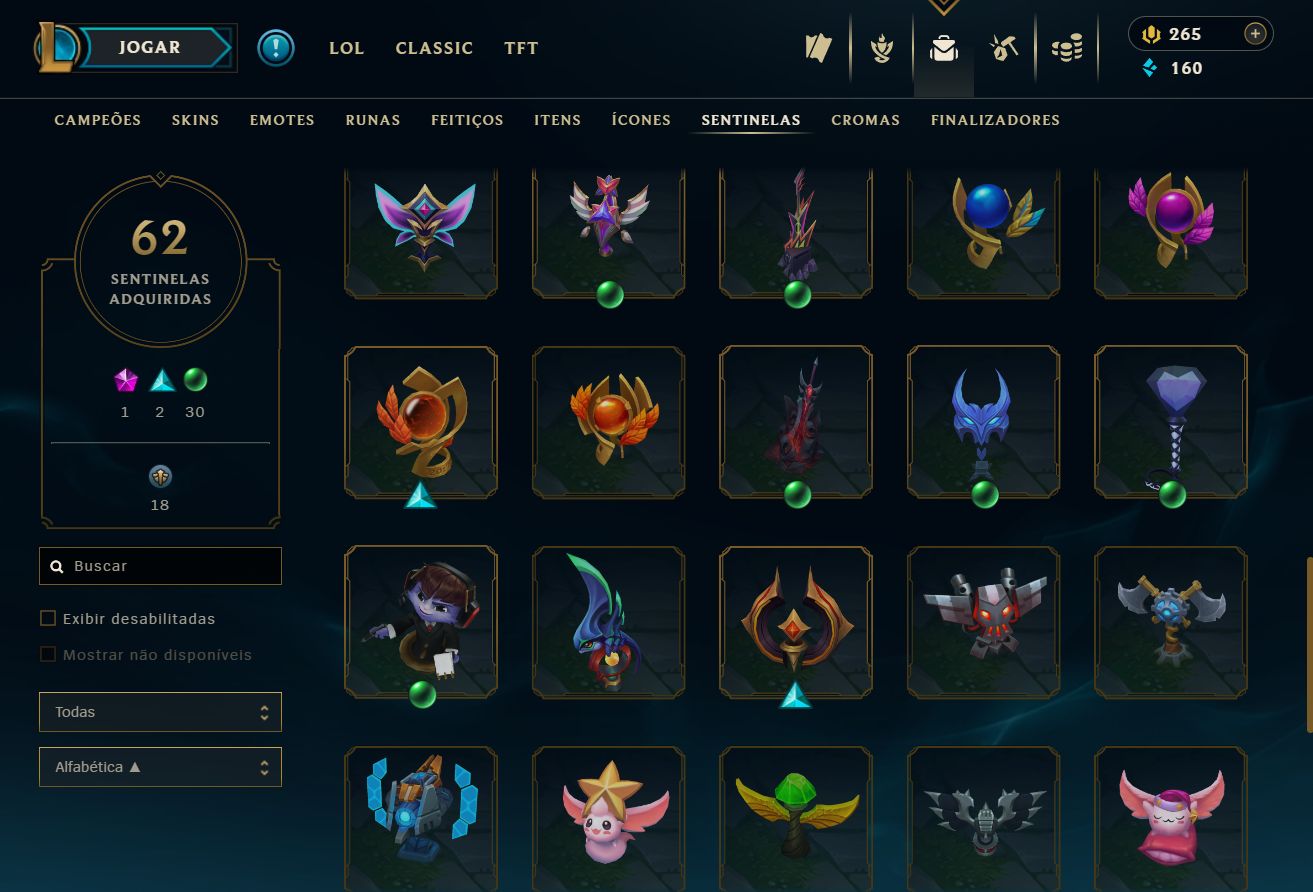 Conta Lol Feminina Desde 2014, Main Sup e Adc, Skins Fofas, valor negociável
