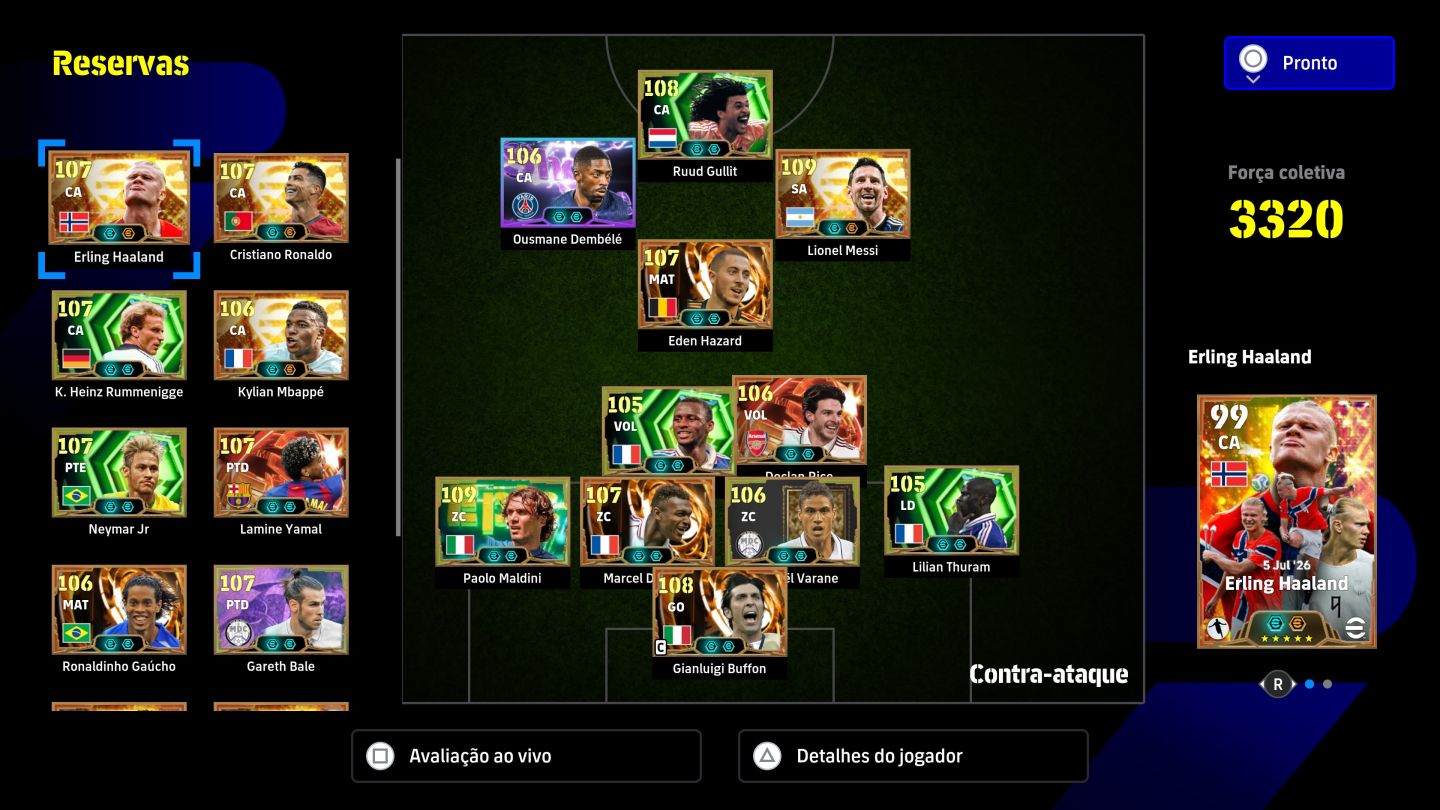 CONTA EFOOTBALL 2027 À VENDA CONTA COMPLETA ELENCO MUITO FORTE! Top 600