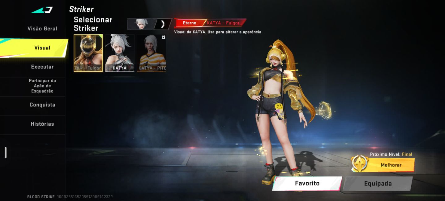 Conta de blood muito boa, com várias skins